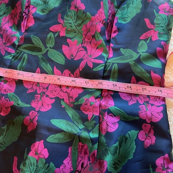 ♥️♥️Absolutely Exquisite Navy Blue Floral Jacquard Mini Dress ♥️♥️ - Picture 9 of 9